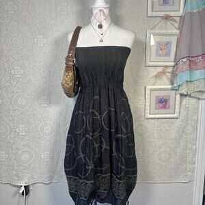 y2k strapless fairy grunge core dress or maxi skirt